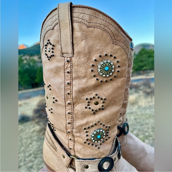 DINGO Addie Heeled Cowboy Western Boots Women’s size 9.5 D1566 Turquoise… - Picture 5 of 14